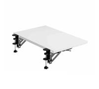 Bandeja extensible ergonómica y plegable para escritorio, soporte de teclado ajustable con abrazadera para una estación de trabajo espaciosa, fácil instalación, perfecta para oficina en casa y estudio