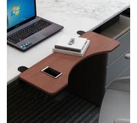Bandeja Extensible para Escritorio, Bandeja Extensible for Teclado con Abrazadera, Plegable, Multicolor, Varios tamaños(Teak,L 52*W 25cm)