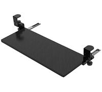 Bandeja Extraíble Teclado Bajo Mesa, Abrazadera ergonómica para Bandeja de Escritorio, Instalar Sin Taladrar para Hogar/Oficina Estante De Teclado E Extensor De Escritorio A,64 * 24cm