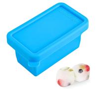 Bandeja flexible de silicona para congelador, molde para cubitos de hielo, para la cocina con base de fácil liberación, preparación de comidas con diseño apilable, material resistente al olor