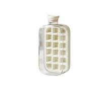 Bandeja for cubitos de hielo con tapa - SIN DERRAME for Congelador Silicona TOQUE for pajita + Molde for sujetacables(White 800ml No straw)