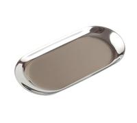 Bandeja for cucharas de 4 Uds., bandeja ovalada Metal for joyería, plato acero inoxidable, cuchara, for sándwich y fruta, almacenamiento para Cucharas, Tenedores y Cubiertos(Silver)