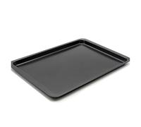 Bandeja for hornear rectangular antiadherente de 14,5 pulgadas de acero al carbono for galletas, tartas, pizzas, panecillos asados(Black)