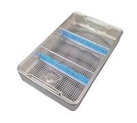 Bandeja for instrumental quirúrgico, bandeja médica de acero inoxidable 304, ideal for hospitales, cirugías e instrumental dental.(18.9in*9.8in*2.8in)