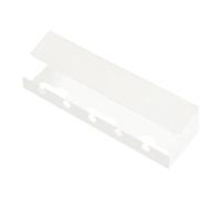 Bandeja Gestion Cables Estante de gestión cables versátil debajo del escritorio estante organizador espacioso y resistente sin perforación soporte tira enchufe al desgaste(White)