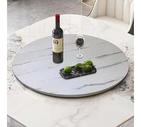 Bandeja giratoria de 360° Silent Lazy Susan redonda de madera para mesa de comedor, mármol de cristal, perfecta para entretener y servir aperitivos, ideal para decoración del hogar