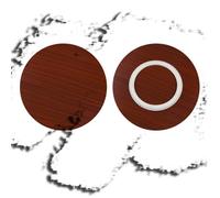 Bandeja giratoria de madera de mármol marrón de 80 cm, tocadiscos de 360° para mesa de comedor, elegante para entretenimiento y decoración del hogar