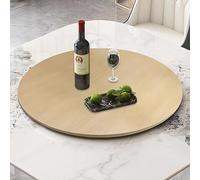 Bandeja giratoria de madera Lazy Susan de 360°, plato redondo silencioso para mesas de vidrio, madera, mármol, perfecto para comedor, entretenimiento y decoración del hogar