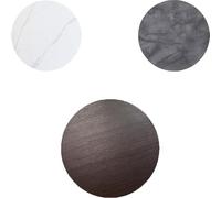 Bandeja giratoria de madera para comer, reuniones familiares, 20 platos de 40 pulgadas, color negro de nogal, perfecto para entretenimiento y compartir comidas