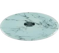 Bandeja giratoria de mármol para servir, mesa giratoria de 360° para mesa de comedor, plato resistente para compartir alimentos