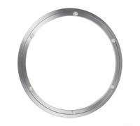 Bandeja giratoria de mesa redonda de 40.6 cm para tapas de cristal | Para aleación de aluminio de alta calidad, construcción resistente, pulido sin rebabas, aspecto plateado moderno