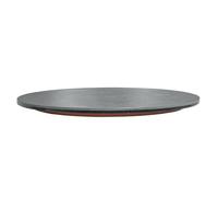 Bandeja giratoria giratoria 360° redonda D. MIRAY - 55 cm de cerámica gris antracita modular para poner en mesa de comedor para servicio, elegancia y originalidad moderna