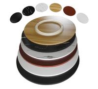 Bandeja giratoria Grande de Madera Lazy Susan de 76, 81, 91, 101, 122 cm, 122 cm, para Servir en la Mesa de Comedor, Redonda, para encimera de Cocina (Negra, 50 cm)