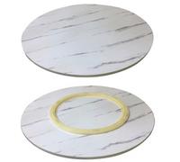 Bandeja giratoria Grande Tipo Lazy Susan para Mesa, Bandeja giratoria Redonda de Madera para Servir, Ideal para Mesa de Comedor, Mesa de Cocina, para el hogar,F,90cm/35.4in