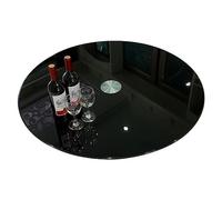 Bandeja giratoria Lazy Susan con rodamientos Vidrio Negro, Organizador Giratorio 71, 81, 89, 90, 100 y 120 cm, Bandeja giratoria Resistente para Mesa Comedor, Bandeja silenciosa para Servir, resis