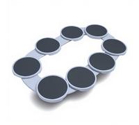 Bandeja Giratoria para Mesa de Comedor, Bandeja Organizadora de Alimentos Reutilizable Multifuncional, Bandeja Giratoria con Diseño de Riel Deslizante para Mesa de Comedor