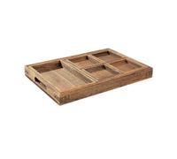 bandeja grande de madera, Bandeja de madera for servir, multiusos, reutilizable, for uso doméstico y en la cocina.