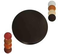 Bandeja grande de madera para servir Lazy Susan redonda para cocina y comedor, tamaños de 24 a 40 pulgadas, plato de madera negra, perfecto para entretenimiento y servir comidas (32 pulgadas)
