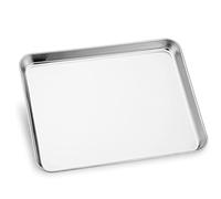 Bandeja gris de acero inoxidable, bandeja rectangular de metal para servir alimentos, aromaterapia, velas, herramienta de baño, cocina (color: 1) (2)