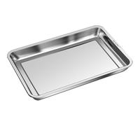 Bandeja Horno Acero Inoxidable 304, Bandejas para Galletas Antigoteo de Aceite, Multiusos para Brochetas, Frutas y Platos(70x50x4.8cm/28x20x2in)