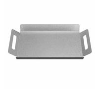 Bandeja Horno Acero Inoxidable con Superficie Plana, Bandeja Acero Inoxidable Recubierta de Polvo con Asas y Fácil de Apilar(38cm/15in)