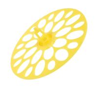 Bandeja Incubadora para Huevos de Codorniz, Disco Giratorio 18 Ranuras | Plástico Amarillo, Soporte Redondo Apilable, Superficie Lisa, para Codornices Botón y Coturnix