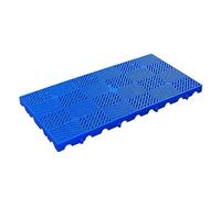 Bandeja Industrial para palés antiderrames (Paquete de 5), contenedor de plástico Azul para Cubos de Pintura, Almohadillas de Rejilla para envío, 90 x 30 x 3 cm, para Uso en fábricas y Talle