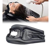 Bandeja inflable para lavar el cabello, recipiente portátil para champú, lavabo en la cama o en silla de ruedas para ancianos, heridas, embarazadas, para lavar el cabello, tintes, cortes