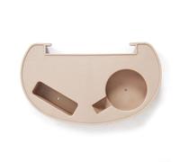 Bandeja lateral plegable para silla de exterior compatible con silla Kermit, bandeja organizadora de almacenamiento para sillas de camping para bebidas y artículos esenciales (amarillo)