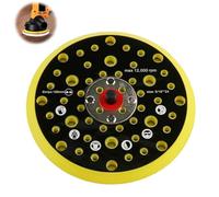 Bandeja Lijadora de 52 Agujeros 6 Pulgadas Base para Lijadora Almohadilla Plato para Lijadoras 150mm Lijadoraa Orbital Compatible con Mirka CEROS DEROS con Rosca 5/16 Pulgada para Molienda y Pulido