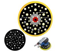 Bandeja lijadora de 52 agujeros, base de lijado de 150 mm, 6 pulgadas, bandeja lijadora para Mirka CEROS DEROS con rosca de 5/16 pulgadas, 150 mm, 52 agujeros, base, disco de ponCage bandeja de