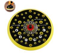 Bandeja Lijadora de 52Agujeros, 6 Pulgadas Base para Lijadora Almohadilla Plato para Lijadoras 150mm Lijadoraa Orbital Compatible con Mirka CEROS DEROS con Rosca 5/16 Pulgada para Pulido y Molienda