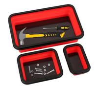 Bandeja magnética plegable - Juego de herramientas de silicona profesional de alta calidad, 3 tamaños diferentes, pernos, tuercas, tornillos, soporte para pequeñas piezas metálicas, organizador de