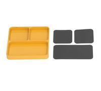 Bandeja magnética resistente al calor de aluminio de 13,8 x 11 x 2 cm