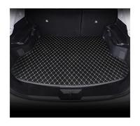 Bandeja Maletero para Toyota para Crown L 2015 Alfombrillas Maletero Coche Personalizadas Cuero PU Detalles Interiores Accesorios Alfombra Todos Los Modelos Cubremaletero(Black White)