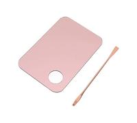 Bandeja mezcladora de Base de Oro Rosa, Juego de espátula, Soporte para Base, Placa, Maquillaje, Paleta de Arte de uñas