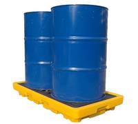 Bandeja modular apilable de derrames para tambores de aceite, plataforma de contención a prueba de fugas, solución de almacenamiento industrial antideslizante para almacenes y fábricas, uso seguro en