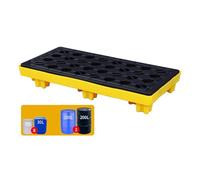 Bandeja modular de contención de derrames para tambores de aceite, plataforma de prevención de fugas para una mayor seguridad industrial y soluciones de protección del medio ambiente