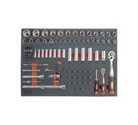 Bandeja multifuncional de espuma para llaves y vasos, ideal para organización y protección de objetos en hogar y oficina.