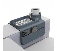 Bandeja multifuncional para reposabrazos de sofá, bandeja organizadora de bebidas y control remoto de silicona de gran capacidad, adecuada para varias tazas, se adapta a reposabrazos de 4.3 pulgadas y