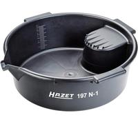 Bandeja multiusos HAZET 197N-1 I Bandeja de goteo de aceite, 6 litros, irrompible para uso universal, práctico escurridor con asas de transporte y pico vertedor