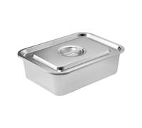 Bandeja multiusos para asar cubierta de acero inoxidable 304 con base plana para hornear al vapor y uso en la cocina familiar, fácil limpieza, bandeja de acero inoxidable para hornear