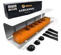 Bandeja Organizador Cables Escritorio de Stilemo - Bandejas Gestión de Cable Ultra Resistente, Soporta 5kg - Mantener los Cables ordenados - Diseño Minimalista para Oficina (Gris)