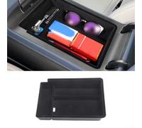 Bandeja organizadora de almacenamiento con reposabrazos central flocado para XPENG G6 2023-2025, diseño de compartimento, accesorio interior negro suave, ajuste personalizado, fácil de instalar y