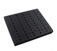 Bandeja organizadora de brocas de enrutador para brocas de vástago de 1/4 y 1/2 pulgadas | 110 agujeros de alta densidad para inserto de espuma EVA para carpintería, caja de herramientas, organización