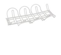 Bandeja Organizadora De Cables Bajo El Escritorio Bandeja de gestión cables for colgar debajo del escritorio, organizador tira alimentación con Cable adhesivo, estante almacenamiento(WHITE)