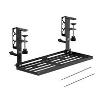 Bandeja Organizadora de Cables Herramienta de Almacenamiento Metálica Sin | Soporte de Cables Bajo Mesa para Dormitorio Hogar Oficina Cibercafé