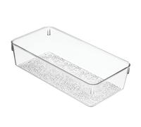 Bandeja organizadora de cajones de pl stico sin BPA Rain de iDesign 49250, 30,5 x 15,2 x 7,6 cm, transparente