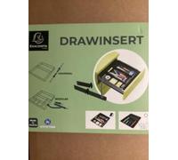Bandeja organizadora exacompta drawinsert de cajones color negro 298x246x36 mm