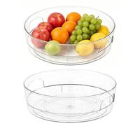 Bandeja organizadora giratoria para gabinete 2 piezas giratorio de | Organizador giratorio de cocina para despensa, armario, encimera, refrigerador, baño, apartamento